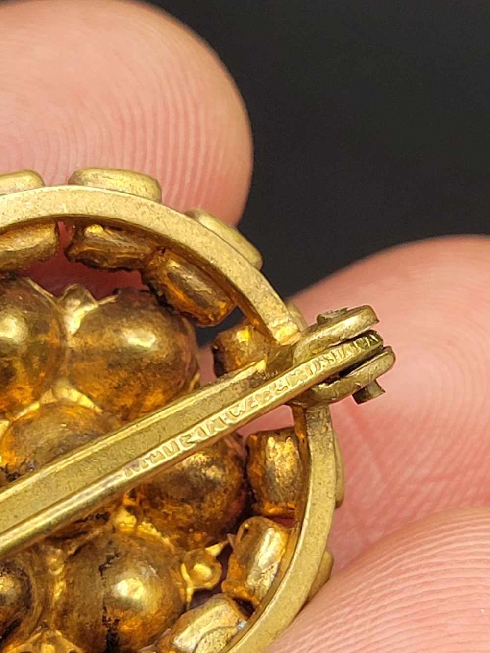 Antique Victorian Bohemian Garnet Cluster Brooch, c1870s–1880s - Picture 7 of 12